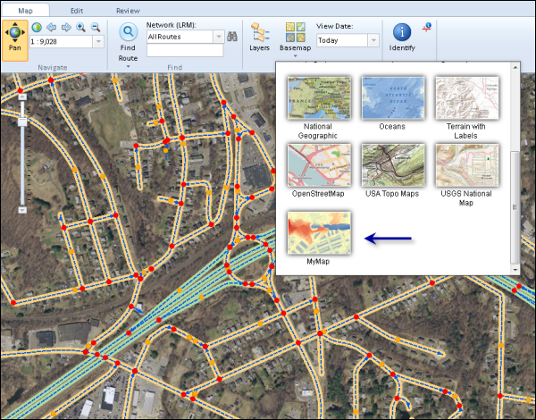 A custom basemap in